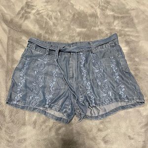 Denim lightweight shorts